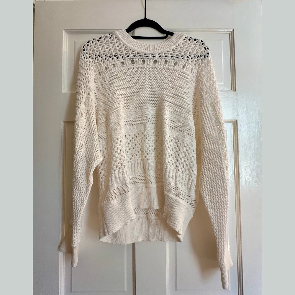 Madewell Open-Stitch Cotton Pullover Sweater